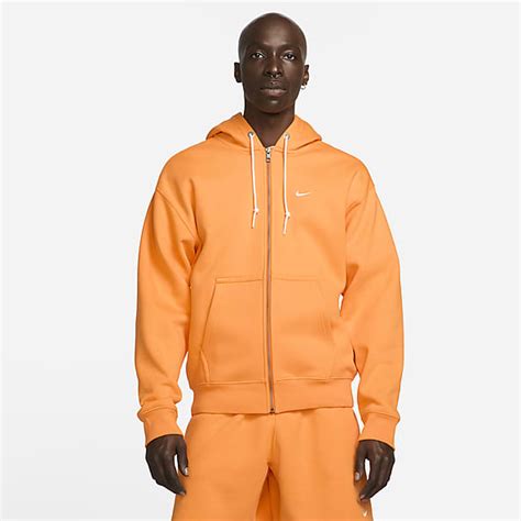 nike hoodie met rits oranje|sweatshirt nike.